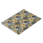 Luxuriöse Elegange Gold N'Black Tropical Blume Notizblock (Linke Seite)