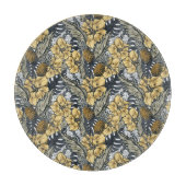 Luxuriöse Elegange Gold N'Black Tropical Blume Schneidebrett (Vorderseite)