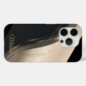 Luxuriöse Elegant, beige Gold beruflich Case-Mate iPhone Hülle (Rückseite (Horizontal))