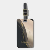 Luxuriöse Elegant, beige Gold beruflich Gepäckanhänger (Vorderseite vertikal)