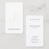 Luxuriöse Elegant Gold Monogram Trendy Template Ch Visitenkarte (Vorne/Hinten)