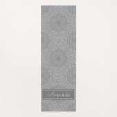 Luxuriöse Elegant Gray Black Pattern Designname Yo Yogamatte (Vorderseite)