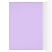 Luxuriöse Elegant Lila Floral Wirbel Danke Karte (Innen (Links))