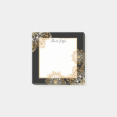 Luxuriöse Elegant Metallic Imitate Gold Mandalase Post-it Klebezettel (Vorderseite)