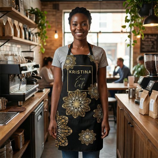 Luxuriöse Elegant Metallic Imitate Gold Mandalase Schürze