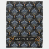 Luxuriöse Elegante Art Trendy Deko Pattern Fleecedecke (Vorderseite)