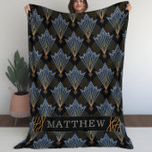 Luxuriöse Elegante Art Trendy Deko Pattern Fleecedecke