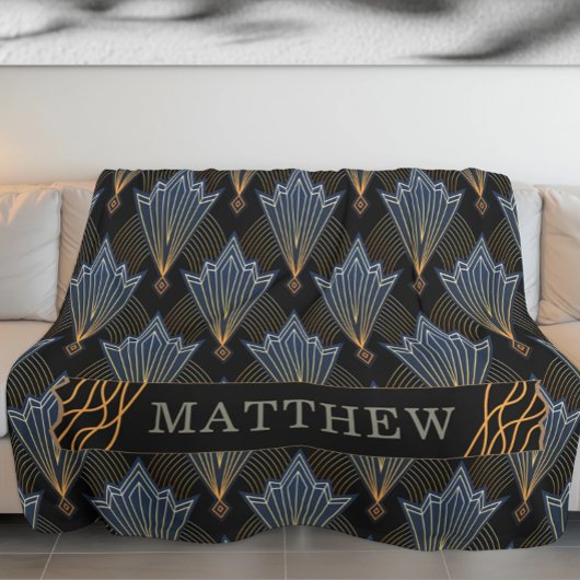 Luxuriöse Elegante Art Trendy Deko Pattern Fleecedecke