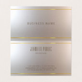 Luxuriöse elegante berufliche Schablone modern Visitenkarten (Innenseite Aufgefaltet)