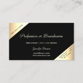 Luxuriöse elegante Goldgradient-Shimmer Öffnungsze Visitenkarte (Rückseite)