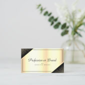 Luxuriöse elegante Goldgradient-Shimmer Öffnungsze Visitenkarte (Stehend Vorderseite)