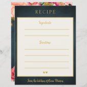 Luxuriöse elegante Marinekarte mit Goldtypografie (Vorne/Hinten)