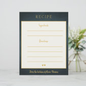 Luxuriöse elegante Marinekarte mit Goldtypografie (Stehend Vorderseite)