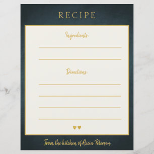 Luxuriöse elegante Marinekarte mit Goldtypografie