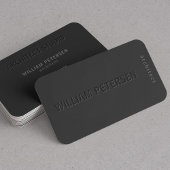 Luxuriöse, elegante matte schwarz-grau beruflich visitenkarte