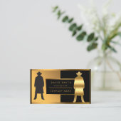 Luxuriöse elegante Mode hinzufügen Ihren Text für  Visitenkarte (Stehend Vorderseite)