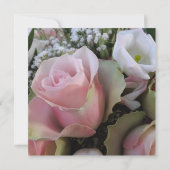 Luxuriöse Elegante Rose Spring Bouquet Wedding Ein Einladung (Rückseite)