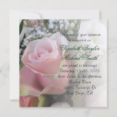 Luxuriöse Elegante Rose Spring Bouquet Wedding Ein Einladung (Vorderseite)