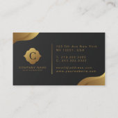 Luxuriöse elegante Visitenkarte (Rückseite)