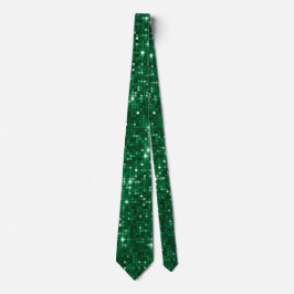 Luxuriöse Emerald Sparkle Neck Tie Krawatte