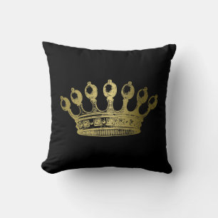 Luxuriöse Esoteric Gold Crown Kissen