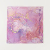 Luxuriöse farbenfrohe Marmor und Goldkörner Wandteppich (Vorderseite (Horizontal))