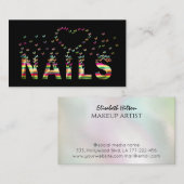 Luxuriöse farbige Regenbogenschmetterlinge Logo Visitenkarte (Vorne/Hinten)