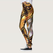 Luxuriöse Feathers Abstrakt Leggings (Links)