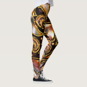 Luxuriöse Feathers Abstrakt Leggings (Rechts)