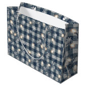 Luxuriöse Feiertags-Geschenktasche Große Geschenktüte (Rückseite Schrägansicht)