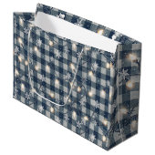Luxuriöse Feiertags-Geschenktasche Große Geschenktüte (Vorderseite Schrägansicht)