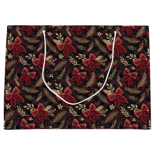 Luxuriöse Feiertags-Geschenktüte Große Geschenktüte (Vorderseite)