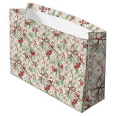 Luxuriöse Feiertags-Geschenktüte Große Geschenktüte (Rückseite Schrägansicht)
