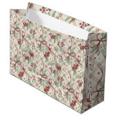 Luxuriöse Feiertags-Geschenktüte Große Geschenktüte (Vorderseite Schrägansicht)