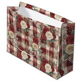Luxuriöse Feiertags-Geschenktüte Große Geschenktüte (Vorderseite Schrägansicht)