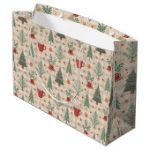 Luxuriöse Feiertags-Geschenktüte Große Geschenktüte (Rückseite Schrägansicht)