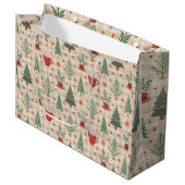 Luxuriöse Feiertags-Geschenktüte Große Geschenktüte (Vorderseite Schrägansicht)