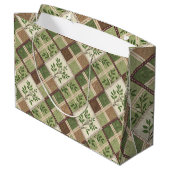 Luxuriöse Feiertags-Geschenktüte Große Geschenktüte (Rückseite Schrägansicht)