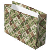Luxuriöse Feiertags-Geschenktüte Große Geschenktüte (Vorderseite Schrägansicht)