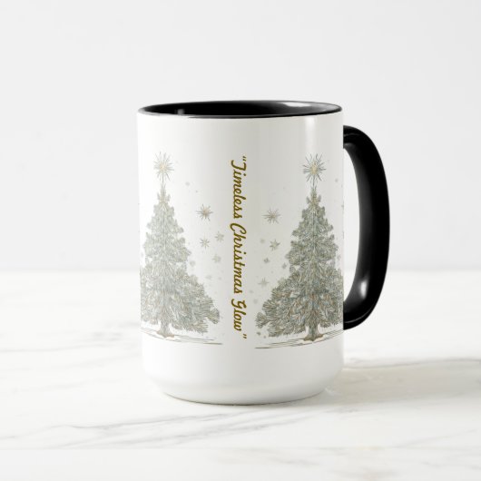 „Luxuriöse Feiertagsstrahlung“ Tasse (VorderseiteRechts)