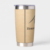 Luxuriöse Flaschen aus Metallic Gold Real Anwesen Thermobecher (Rechts)