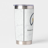 Luxuriöse Flaschen aus Metallic Gold Real Anwesen Thermobecher (Rechts)