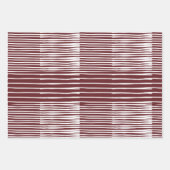 Luxuriöse Fliesenmuster, anmutige Linien, gekreuzt Geschenkpapier Set (Vorderseite 3)