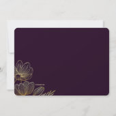 Luxuriöse Floral 16 . Geburtstag Einladung (Rückseite)