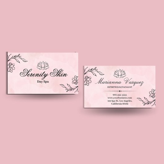 Luxuriöse Floral Business Card für Ärzte aus dem I Visitenkarte