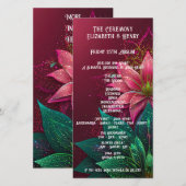 Luxuriöse Floral Wedding Invitation Suite (Vorne/Hinten)