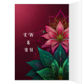 Luxuriöse Floral Wedding Invitation Suite (Innen (Links))