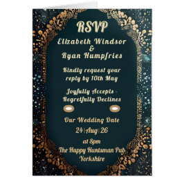 Luxuriöse Floral Wedding Invitation Suite