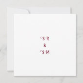 Luxuriöse Floral Wedding Invitation Suite Einladung (Rückseite)