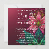 Luxuriöse Floral Wedding Invitation Suite Einladung (Vorderseite)